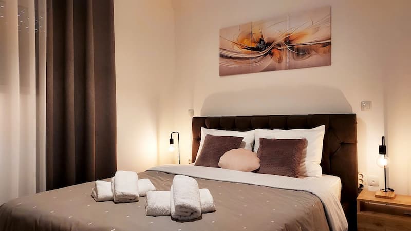 Master bedroom at Melinta Stay